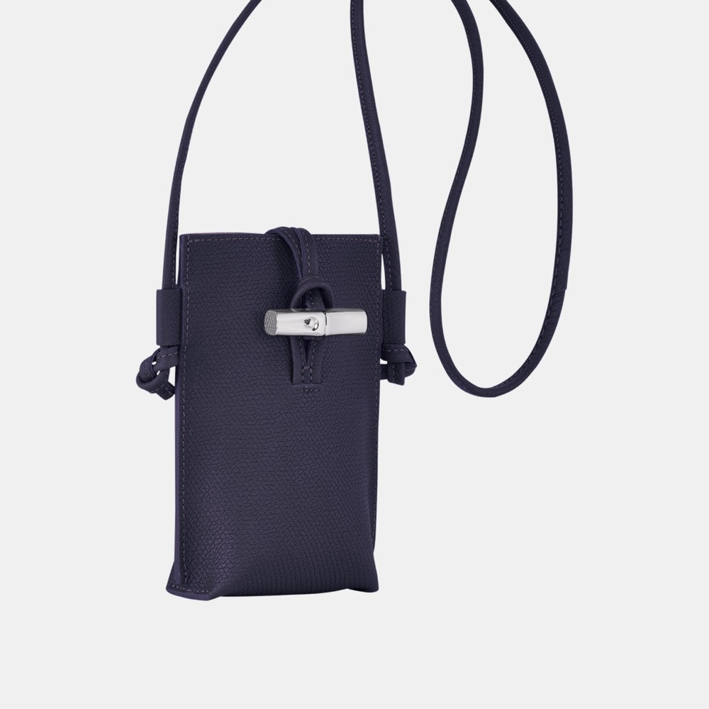 Longchamp NWOT Le Roseau phone case Bilberry - Picture 3 of 6